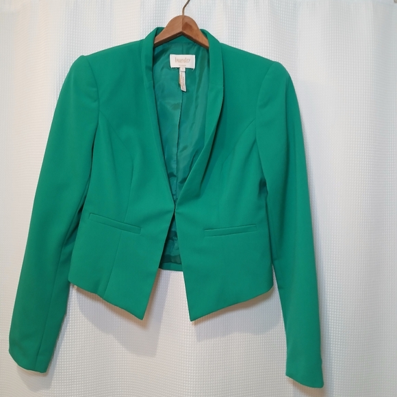 Laundry By Shelli Segal Green Blazer Size 2 - Picture 2 of 8